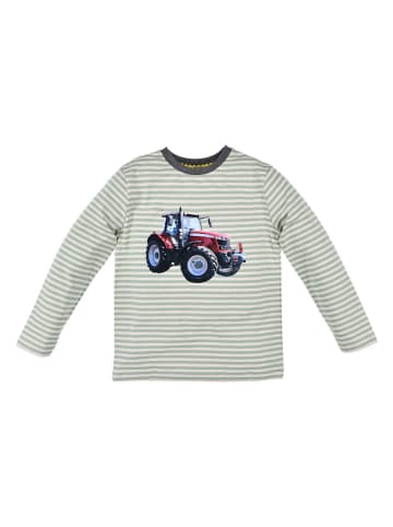 Bondi Longsleeve "Tractor" groen/beige