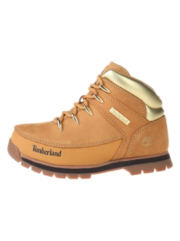 Timberland Skórzane botki "Euro Sprint" w kolorze jasnobrązowym