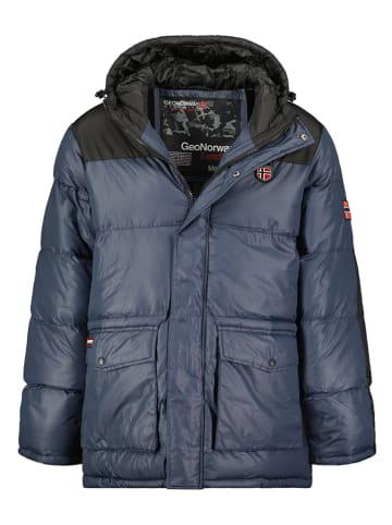 Geographical Norway Winterjacke "Cisar" in Dunkelblau/ Schwarz