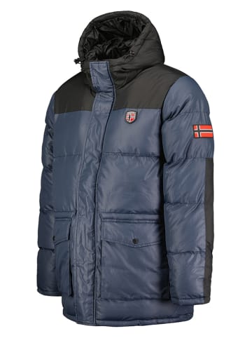 Geographical Norway Winterjas "Cisar" donkerblauw/zwart