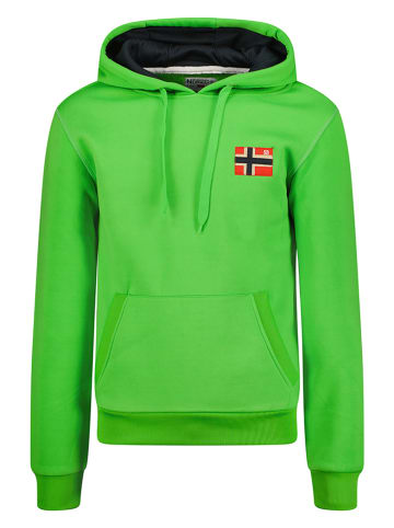 Geographical Norway Hoodie "Fondant" in Grün