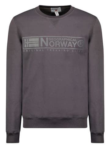 Geographical Norway Bluza w kolorze antracytowym