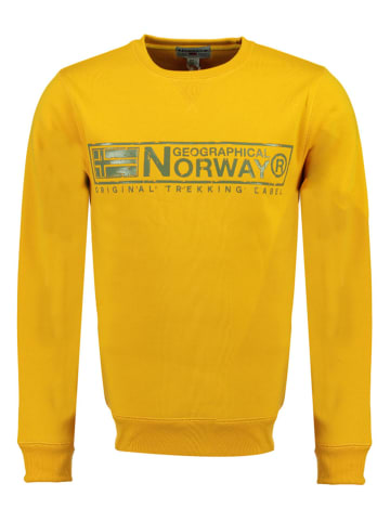 Geographical Norway Sweatshirt "Gantoine" in Senf