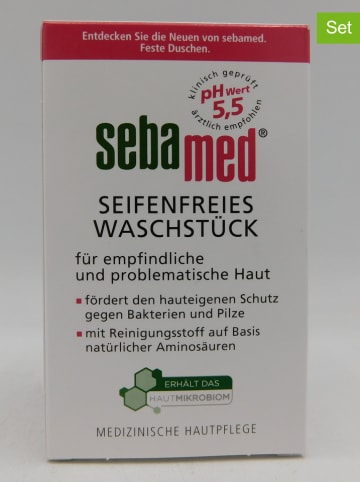 sebamed 3er-Set: Seifenfreies-Waschstück, je 150 g