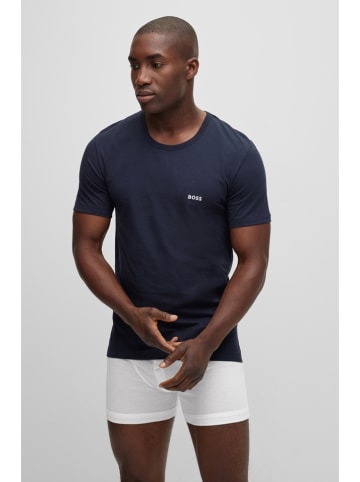 Hugo Boss Underwear Koszulki (3 szt.) w kolorze białym, granatowym i czarnym