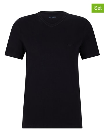 Hugo Boss 3er-Set: Shirts in Schwarz