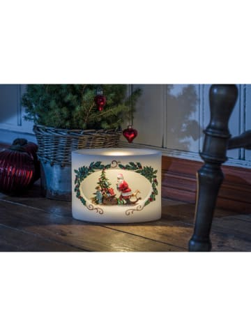 Konstsmide LED-Echtwachskerze in Weiß/ Bunt - (B)19 x (H)14 x (T)10 cm