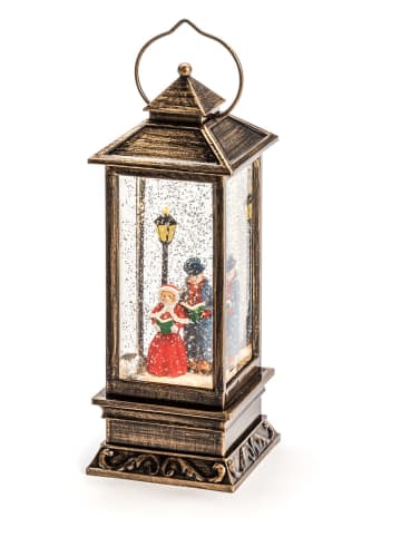 Konstsmide Led-lantaarn "Charles Dickens Style" bronskleurig - (H)27 cm