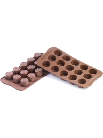 silikomart Siliconen bonbonvorm bruin - (B)24 x (D)11,2 cm