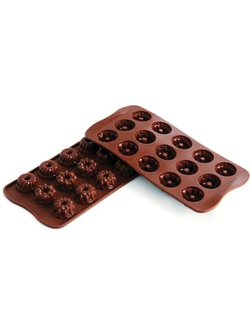 silikomart Silikon-Pralinenform in Braun - (B)28 x (T)24 cm
