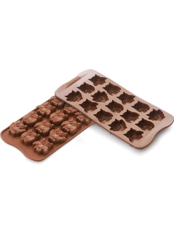 silikomart Siliconen bonbonvorm bruin - (B)24 x (D)11 cm