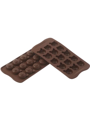 silikomart Silikon-Pralinenform in Braun - (B)25 x (T)11 cm