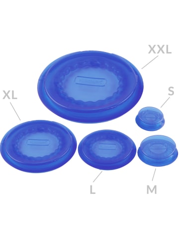 silikomart Siliconen vershouddeksel "L" blauw - Ø 8 cm