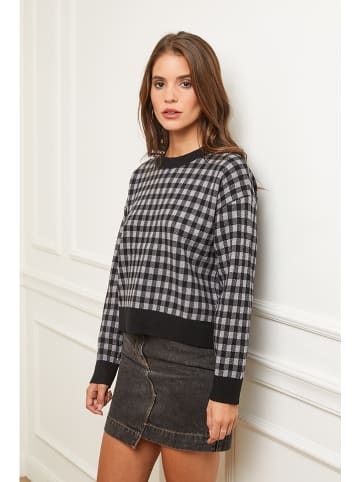 Soft Cashmere Sweter w kolorze szaro-czarnym