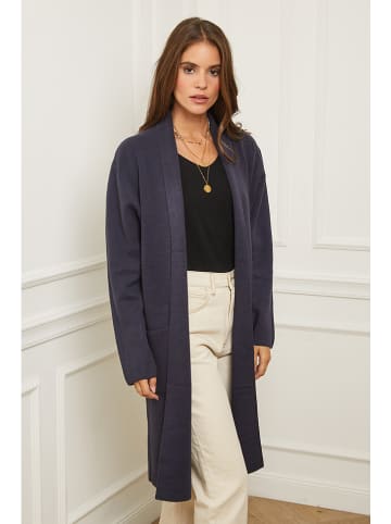 Soft Cashmere Kardigan w kolorze granatowym