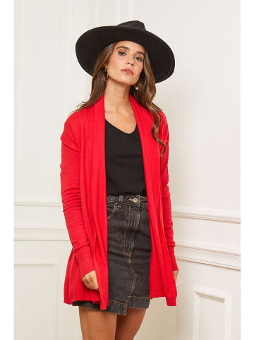Soft Cashmere Cardigan in Rot