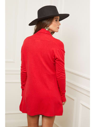 Soft Cashmere Cardigan in Rot