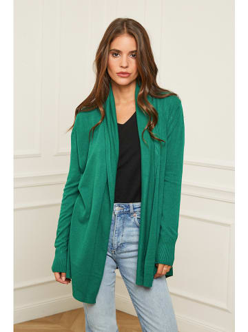 Soft Cashmere Cardigan in Grün