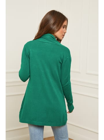 Soft Cashmere Cardigan in Grün