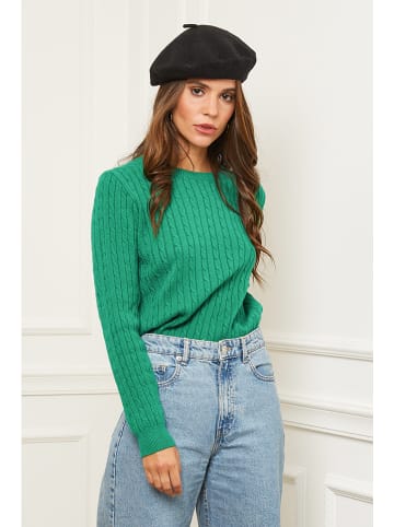 Soft Cashmere Sweter w kolorze zielonym
