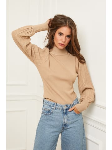 Soft Cashmere Sweter w kolorze karmelowym