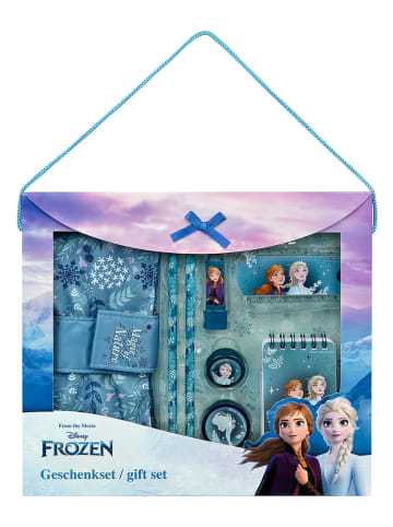 Disney Frozen 8-częściowy zestaw "Frozen" w kolorze niebieskim do pisania
