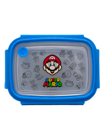 Super Mario Edelstahl-Brotzeitdose "Super Mario" - (L)19,5 x (B)14,2 x (H)7 cm