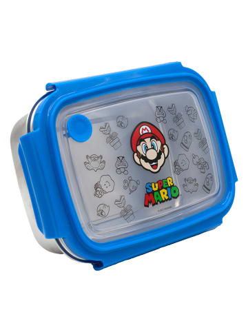 Super Mario Roestvrijstalen lunchtrommel "Super Mario" - (L)19,5 x (B)14,2 x (H)7 cm