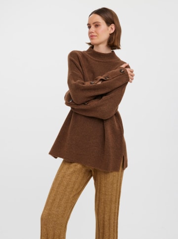 Vero Moda Sweter "Jane" w kolorze brązowym