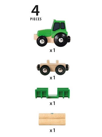 Brio Traktor z przyczepą - 3+