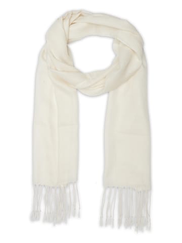 AUTHENTIC CASHMERE Kaschmir-Schal "Viedma" in Weiß - (L)170 x (B)35 cm