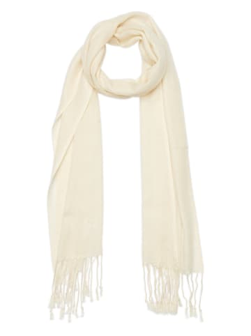 Perfect Cashmere Kaschmir-Schal "Torres" in Weiß - (L)170 x (B)35 cm