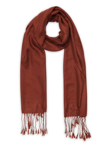 Just Cashmere Kasjmieren sjaal "Canela" bruin - (L)170 x (B)35 cm