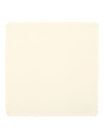 Perfect Cashmere Kaszmirowa chusta "Tofino" w kolorze białym - 56 x 56 cm