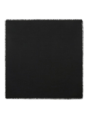 Perfect Cashmere Kaszmirowa chusta "Anso" w kolorze czarnym - 90 x 90 cm