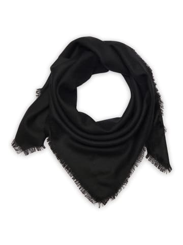 Perfect Cashmere Kasjmieren doek "Anso" zwart - (L)90 x (B)90 cm