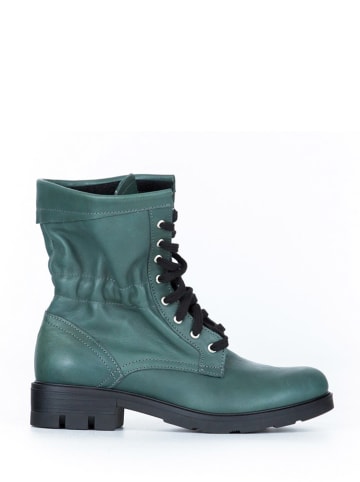 Zapato Skórzane botki w kolorze zielonym