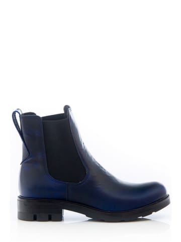 Zapato Leder-Chelsea-Boots in Blau