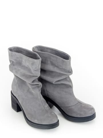 Zapato Leren enkellaarzen grijs