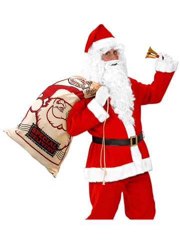 Widmann Geschenkesack "Santa Claus" in Beige/ Rot - (B)50 x (H)80 cm