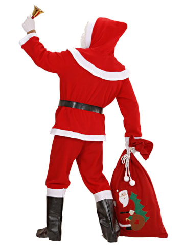 Widmann 8-częściowy kostium "Deluxe Santa Claus" w kolorze czerwono-białym