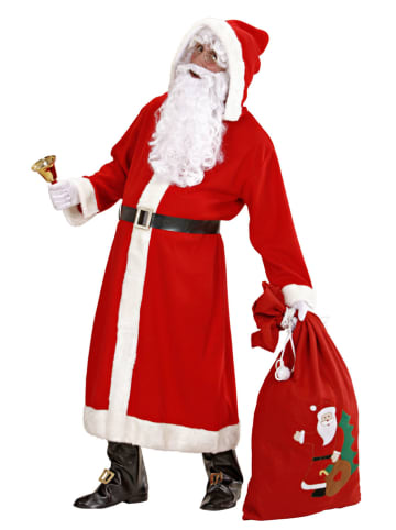Widmann 6-częściowy kostium "Old Time Santa Claus" w kolorze czerwono-białym