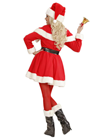 Widmann 5-częściowy kostium "Luxus Miss Santa" w kolorze czerwono-białym