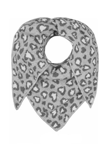 Zwillingsherz Sjaal "Luca" grijs/antraciet/wit - (L)120 x (B)56 cm