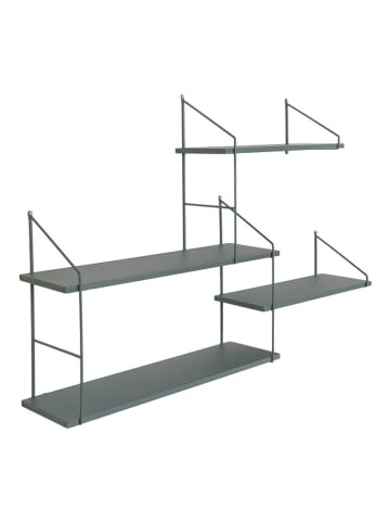 House Nordic Wandmeubel groen/grijs - (B)99 x (H)62 x (D)17,5 cm