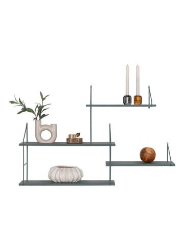 House Nordic Wandmeubel groen/grijs - (B)99 x (H)62 x (D)17,5 cm