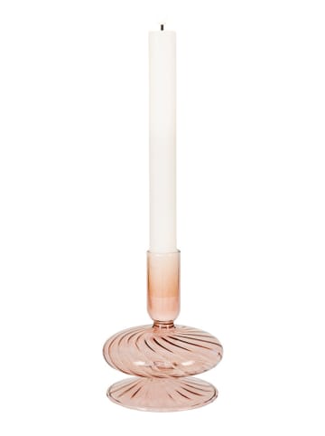 House Nordic Świecznik w kolorze jasnoróżowym - wys. 11,5 cm