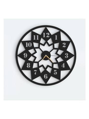 hippodino Zegar ścienny w kolorze czarnym - Ø 50 cm