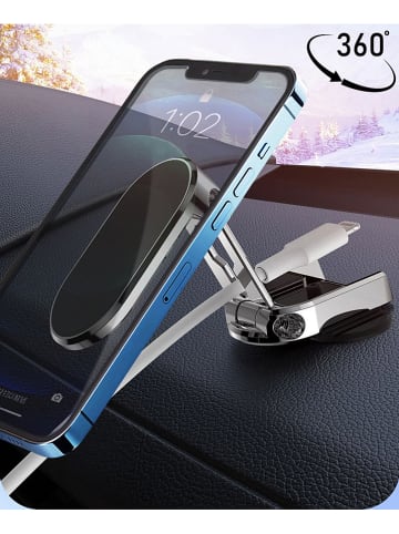 SWEET ACCESS Uchwyt samochodowy w kolorze srebrno-czarnym na smartfon