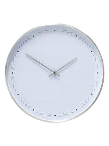 Hübsch Wanduhr "Time" in Weiß - Ø 40 cm
